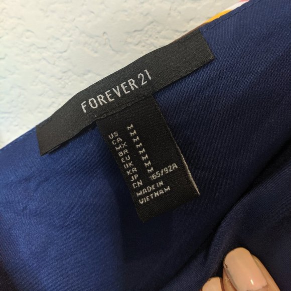 Like New! Forever 21 Striped Tie Dress M - Picture 3 of 5